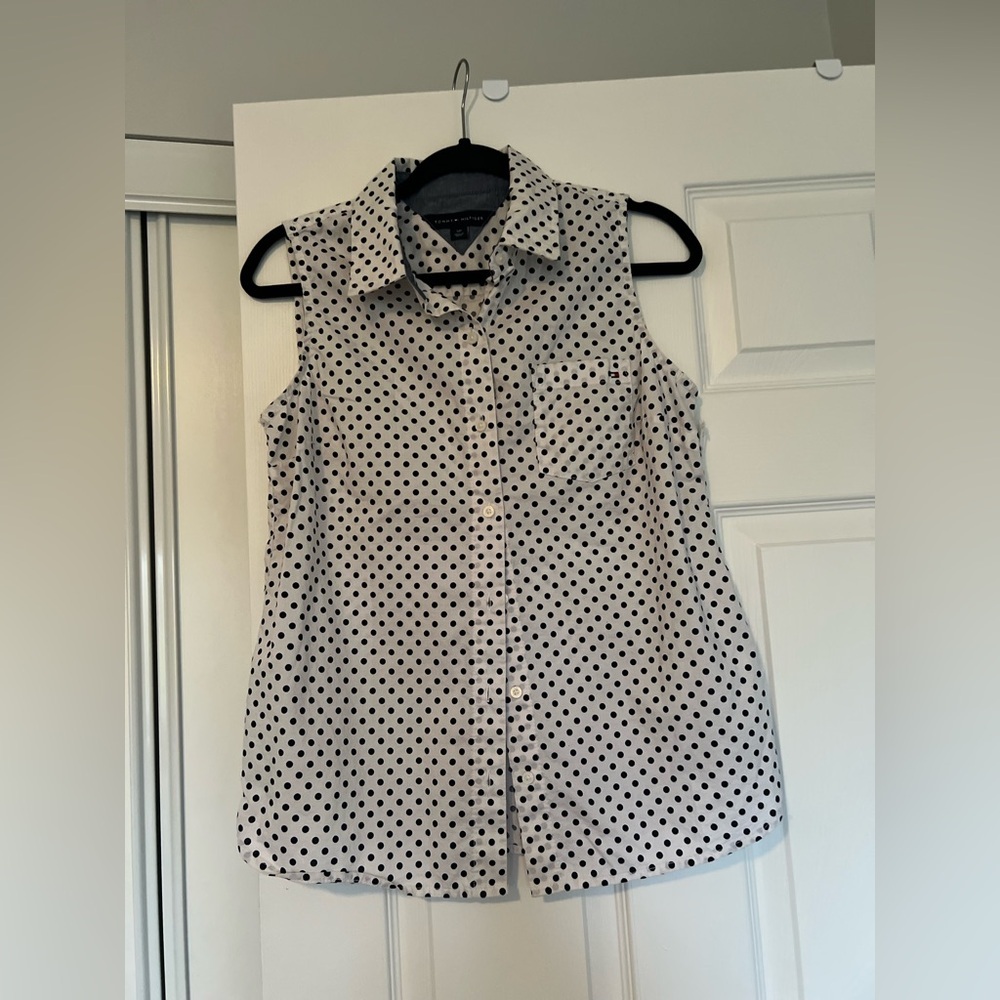 Tommy Hilfiger Polka Dot Shirt Size Small